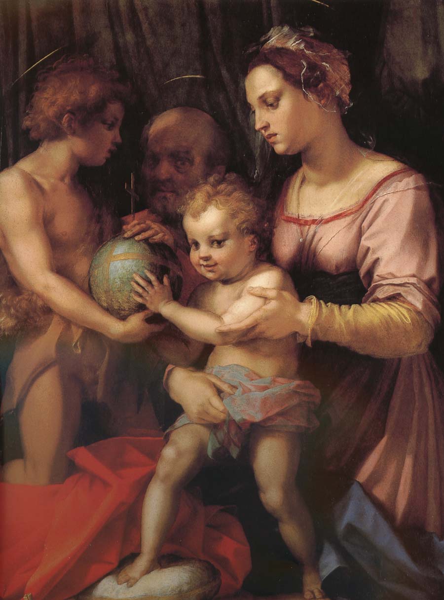 Holy family and younger John